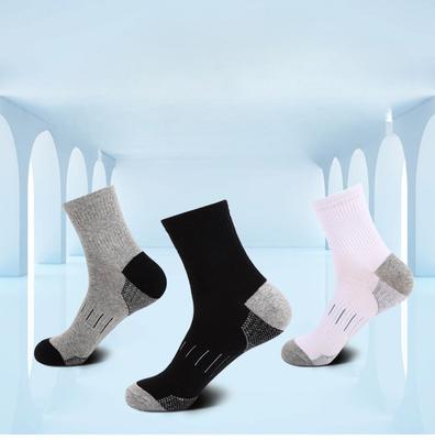 Men's Spring and Autumn Thin Leisure Outdoor Breathable Sweat Absorption Waist Non Slip Basketball Running Drum Cotton Socks