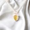Yellow Cat's Eye Gemstone 925 Sterling Silver Jewelry Tiny Pendant Birthday Gift PP-56-42