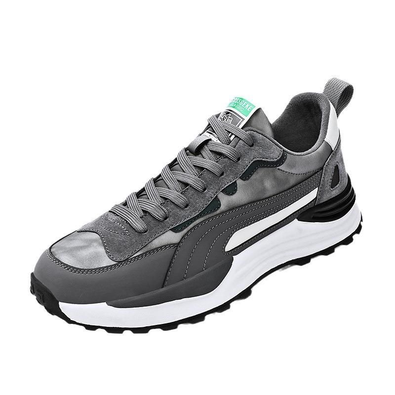 Men's shoes spring and autumn new cotton shoes fashionable velvet versatile leather casual sports shoes