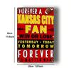 Kansas City Chiefs Tin Metal Sign 8x12 Vintage Wall Art Home Bar Decor
