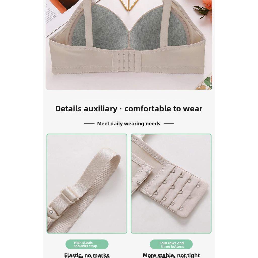 Ladies' Adjustable Shoulder Strap Solid Color Bra - Soft and Breathable, Built In Pad Design Comfortable and Close Fitting, All Season Elegant