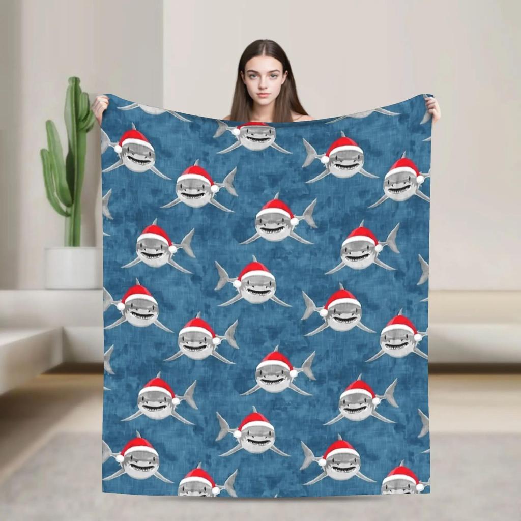 Vintage Christmas Tossed Pattern Dark Red Blanket Warm Soft Plush Throw for Kids Bedding Outdoor Bedspread Cover