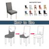 Jacquard Chair Cover for Dining Room Wedding Stretchable Thick Chair Protector 1/2/4/6 Pieces Slipcover for Chair Seat Backrest