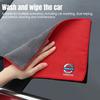 Car Interior Cleaning Soft Brush With Car Wash Towel Microfiber Cleaning Rag Cloth For Volvo XC90 XC60 C30 T6 S60 C70 XC40 V40 SA2