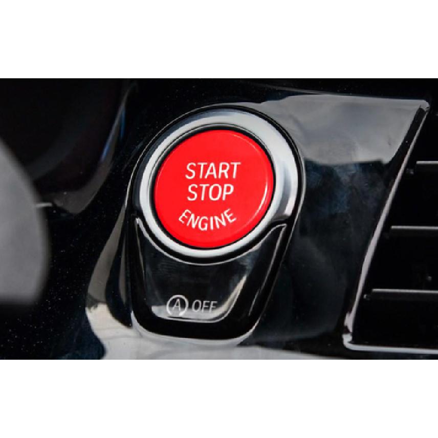 For BMW X5 X6 F15 F16 2014-2018 ABS Red Ignition Switch Start Button Frame Trim