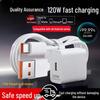 120W Fast Charger with 6A Data Cable for Huawei Mate50/60 and Honor 66W Flash Charge Compatible.