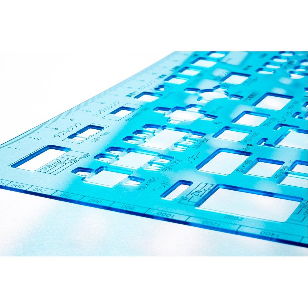 STAEDTLER Template Indoor Layout Ruler 1 sheet 976 07