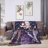 Nekopara Blanket Cover Flannel Cartoon  Games Warm Throw Blankets for Bedding Couch Bedroom Quilt
