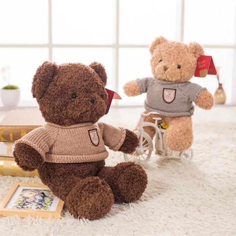 Teddy Bear Doll Plush Teddy Bear Hug Bear Rag Doll Girl Wedding Birthday Gift Female Throw Pillow