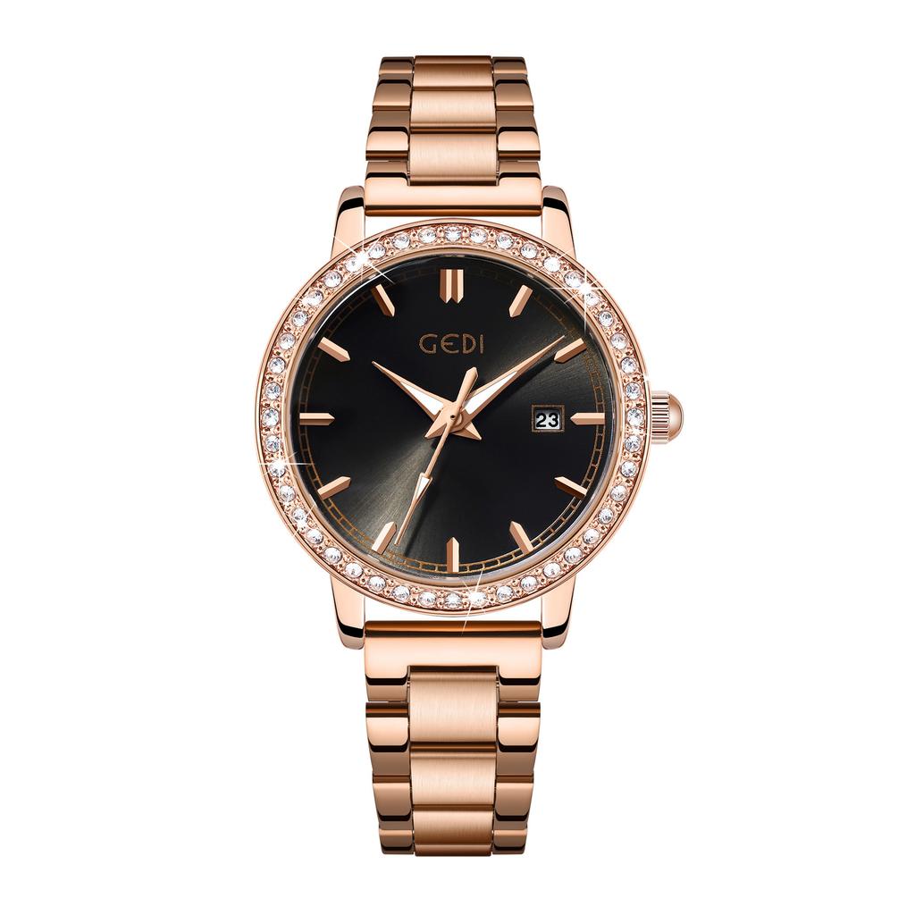 Light Luxury Stainless Steel Women'S Watch Calendar Waterproof Premium Watch Women'S Quartz Watch