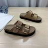 2026 Neuer Modestil Damen Flache Hausschuhe Sommer Outdoor Strandsandalen Weibliche Klassische Crok Schnallen Sandale Damen Slides