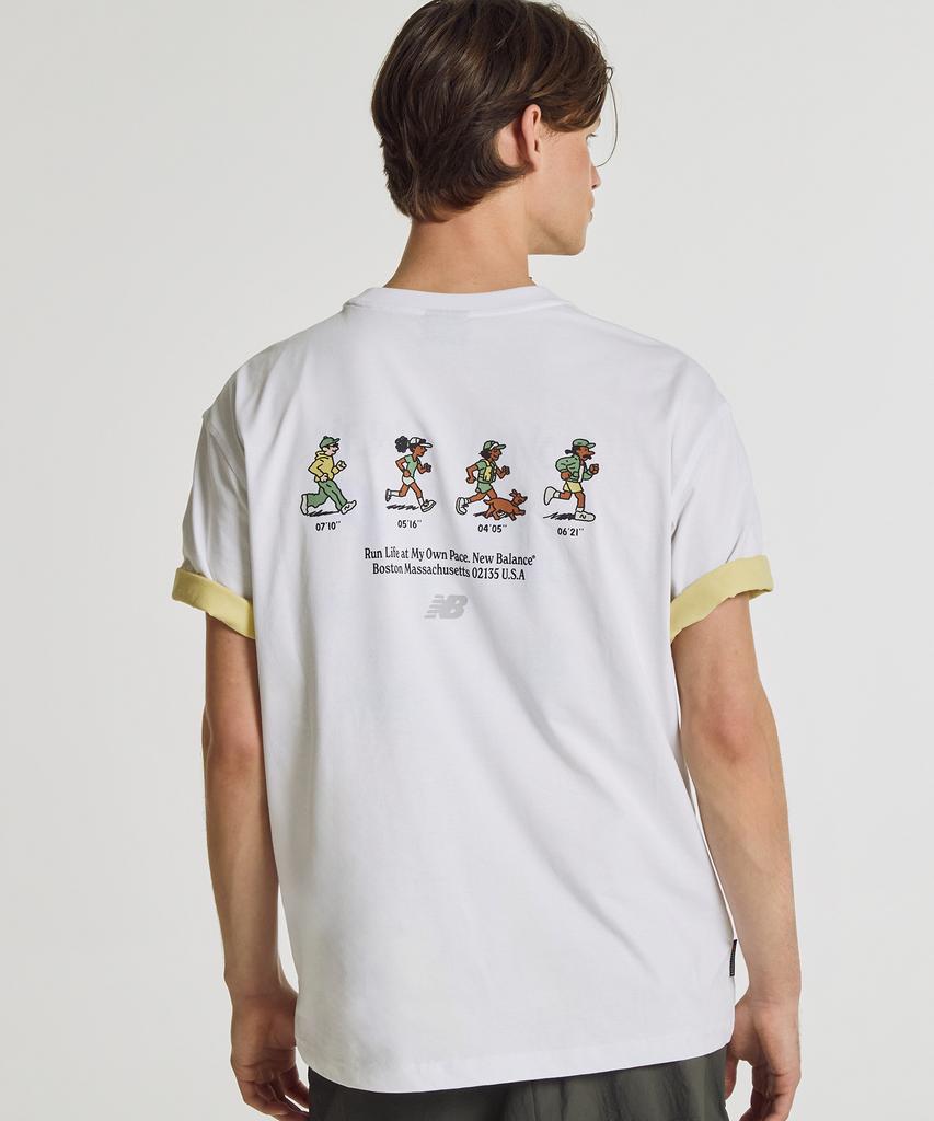 Nyuballanseu Nbneg31503 / Uni Nb Friends Short Sleeve T-Shirt (White)