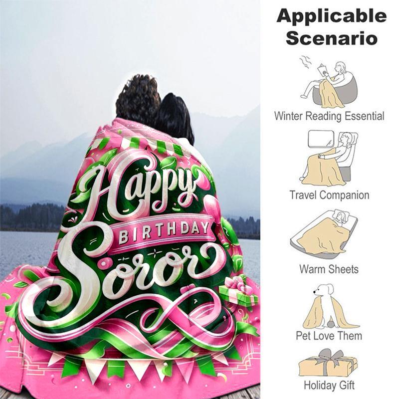 1pc Blanket AKA Logo5 Print Design, Lightweight Blanket for Sofa, Bed- Soft &Warm, Gift for All Seasons like Christmas, Halloween