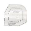 Acrylic Irregular 90° Sewing and Patchwork Ruler for Fabric Cutting