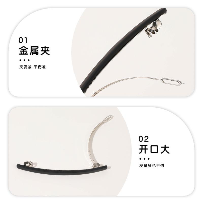 Jednoduchá matná rovná sponka do vlasů Všestranné ofiny Boční sponky do vlasů Vlny Pružinové sponky a Vlasové doplňky