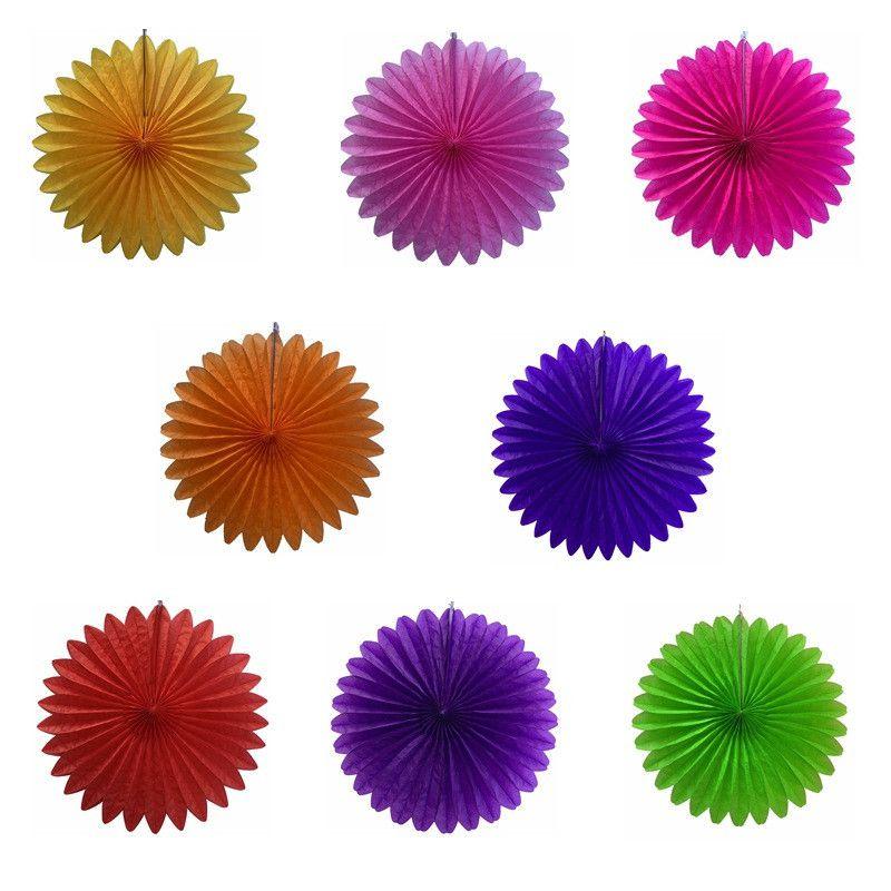 Beautiful Paper Fan Flower Decorations For Stunning Baby Shower Party Displays