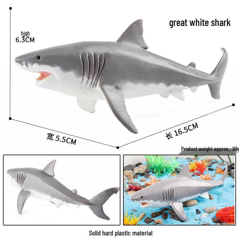 Children s Shark Model Toy: Great White & Megalodon Simulation