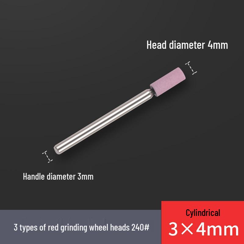 240# 3mm Fine Ceramic Flint T-Shaped Cylindrical Grinding Head for Electric Sanding