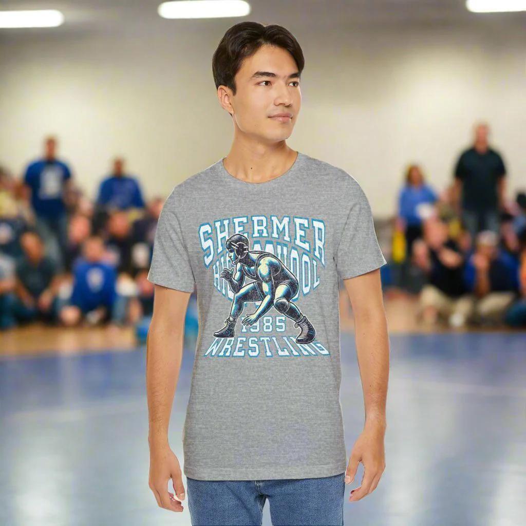 SHERMER High School Wrestling 1985 (Breakfast Club) T-Shirt and kids tshirt