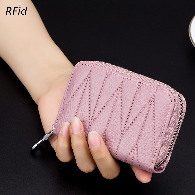 Organ Card Bag, Women's Multi-card Position, RFID Zipper, ID Position, Nfc Shielded Card Holder, Small Change Bag.