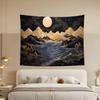 1pc Moonlit Night Scene Tapestry, Made of Polyester Fabric, Machine Washable, Suitable for Bedroom and Living Room Decoration.