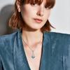 Trendy Geometric Mustard Seed Stainless Steel Necklace & Earrings Set
