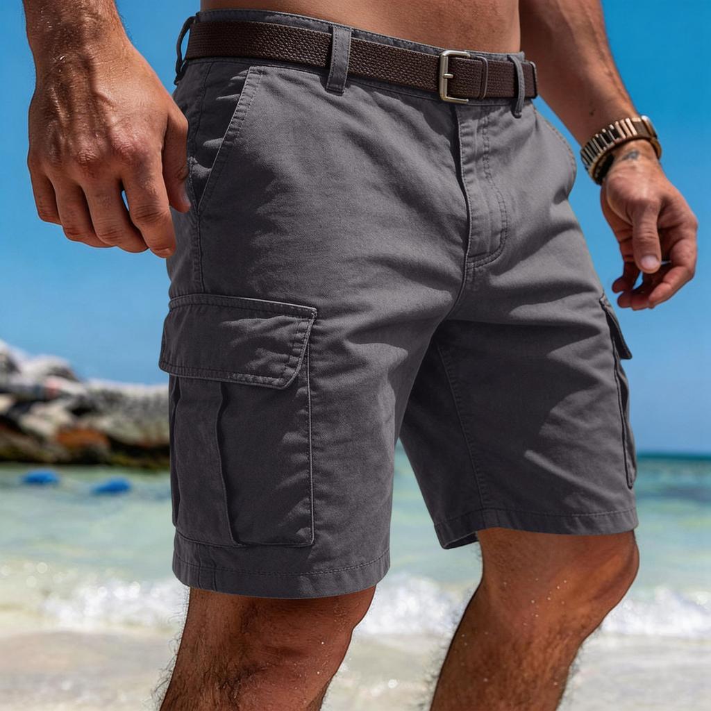 Pantaloni Casual da Lavoro da Uomo con Tasche Multiple, Pantaloni Sportivi da Lavoro Estivi, Pantaloni a Vita Bassa, Pantaloni a Cinque Tasche