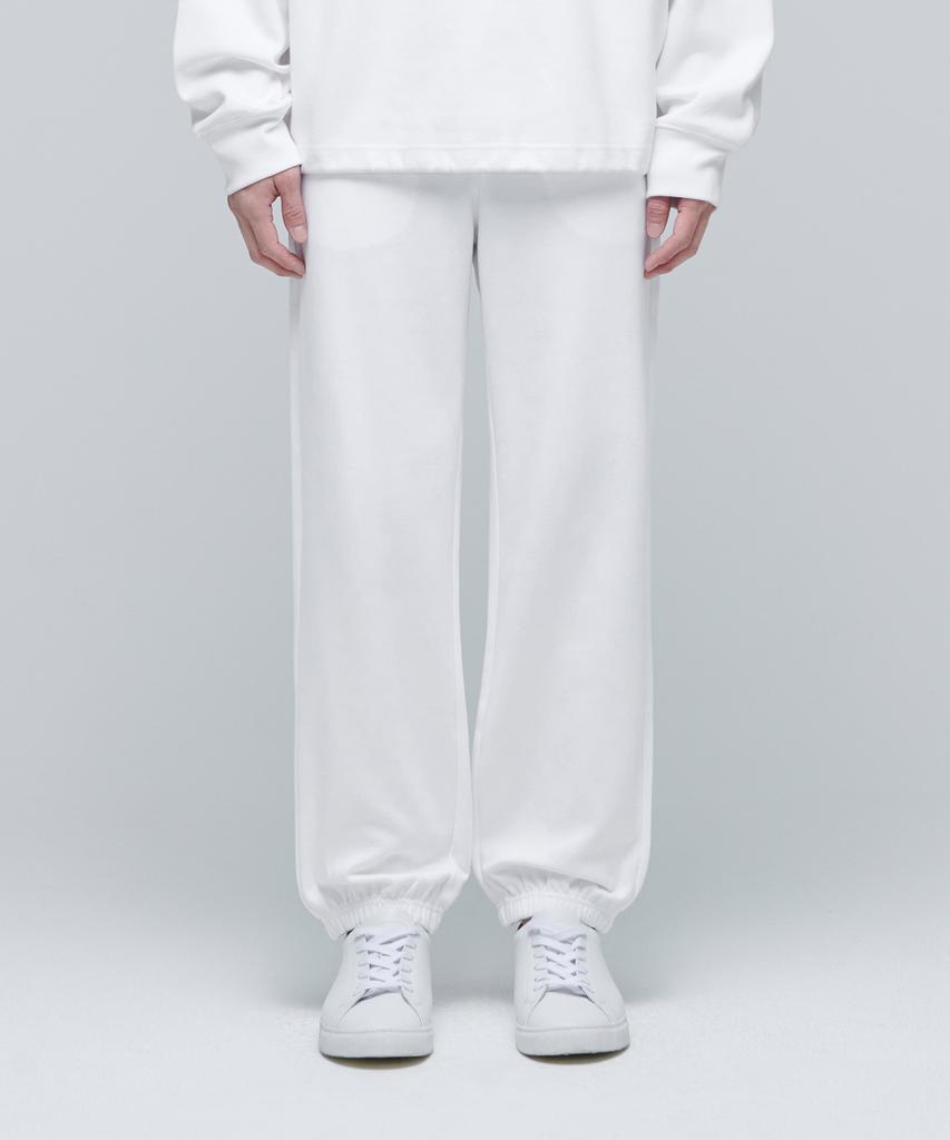 MUSINSA STANDARD Flat Terry Sweatpants [White]