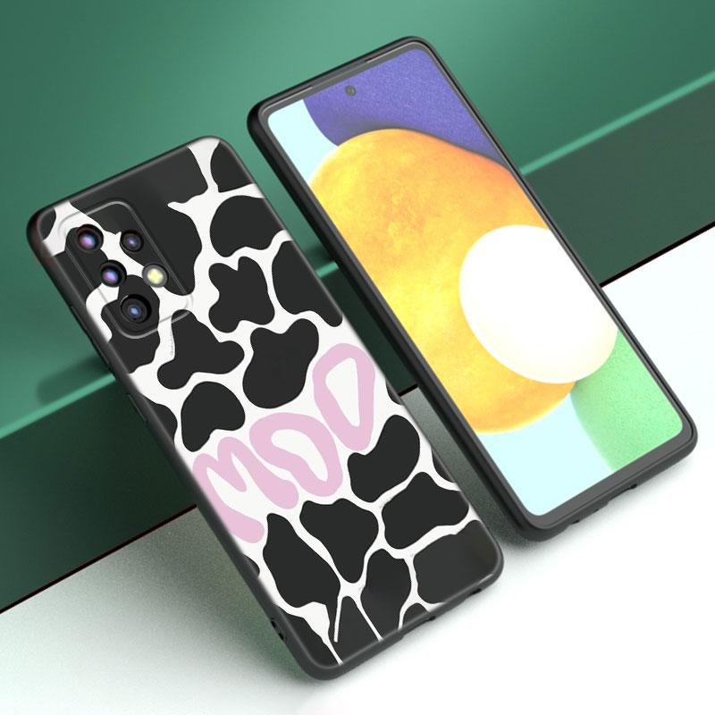 Colorful Milk Cow Print Case For Samsung A13 A22 A24 A32 A23 A25 A34 A35 A52S A53 A54 A55 A73 5G A12 A14 A15 A31 A33 A50 A51 A72