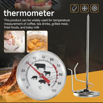 BBQ Fleisch Essen Küche Kochen Sofort ablesbares Fleisch Lebensmittel Thermometer Messgerät Edelstahl Taschensonde Thermometer Messgerät