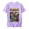 J Cole - Neighbors Comic Book Parody T-shirt Band Cole Music Tour Graphic T Shirt Unisex Harajuku Punk Hip Hop T-shirts Unisex Tops