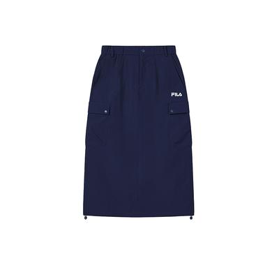 Original Round Pocket Work Skirt Fashion Retro Classic Trendy Versatile Comfortable Woven Casual Long Skirt Women Skirts Dark-Navy F51W629313FDB
