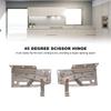2pcs Practical Tip Out Tray Hinge Easy Install Flip Door Hinge Cabinet Hinge  Bathroom Cabinet