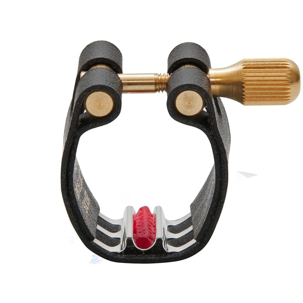 BG (BeeGee) Revelation Silver Ligature for Alto Saxophone with Silver Plated Support L12RS