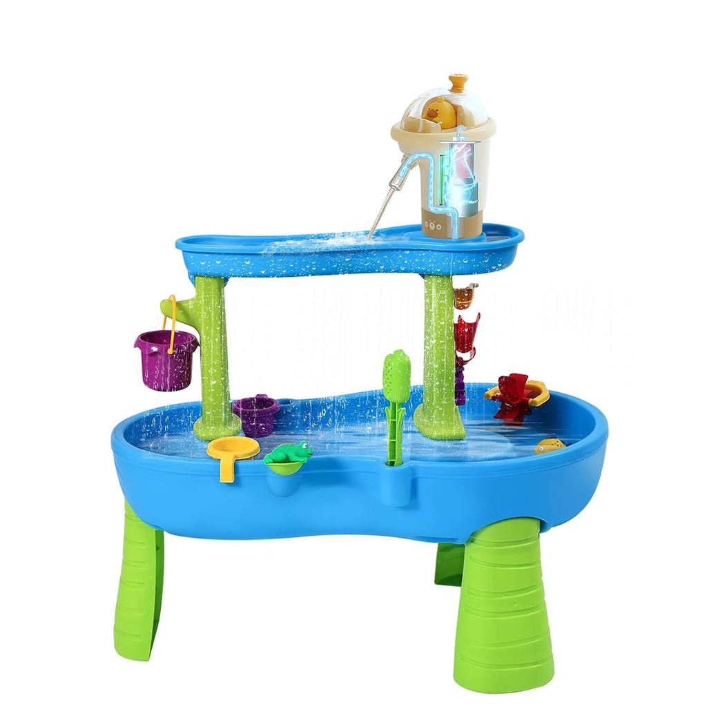 Water Table Outdoor Toys Water Play Table For Portability Electric Water With USB Data Cable,Summer Pond Showers Sand Activity