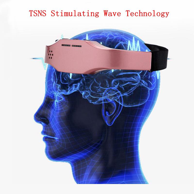Elektrisk Huvudmask Lindra Ångest Släpp Stress Behandling Depression Migrän Smärtlindring Massager Sömnlöshet Behandling Utrustning