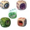 Resin Monster Dice Set Hand Painted Tabletop RPG Dice for DND Pathfinder Halloween Game Master Gift Creepy Role Playing Props