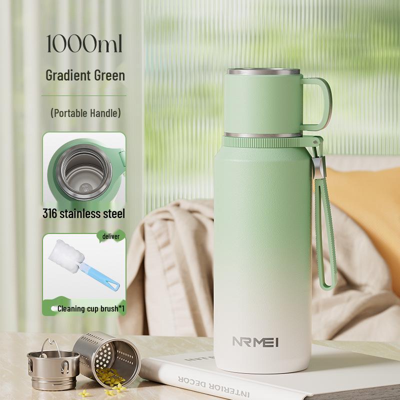 2025 Large Capacity Insulated Kettle with Tea Infuser – Unisex