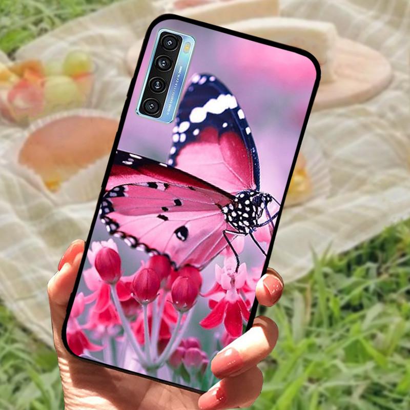 For TCL 20 5G Case Cover For TCL 20L Plus Silicone Soft Marble Black Bumper Funda Coque for TCL 20S 20LPlus TCL20 Protective