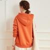 Bailuyu Women's Autumn/Winter Fleece-Lined Hooded Sweatshirt with Heart Embroidery
