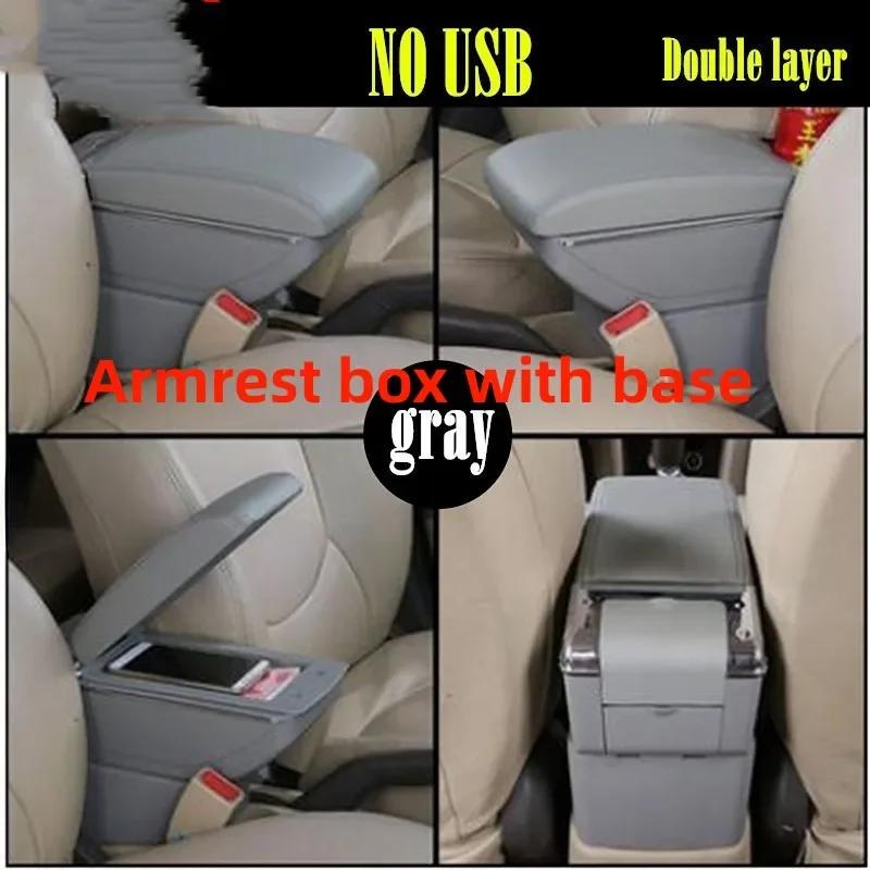 For Ibiza 6j Ibiza 6L Armrest Box For Seat Ibiza Car Armrest Central Storage Box Retrofit with USB Interior Car Accessories
