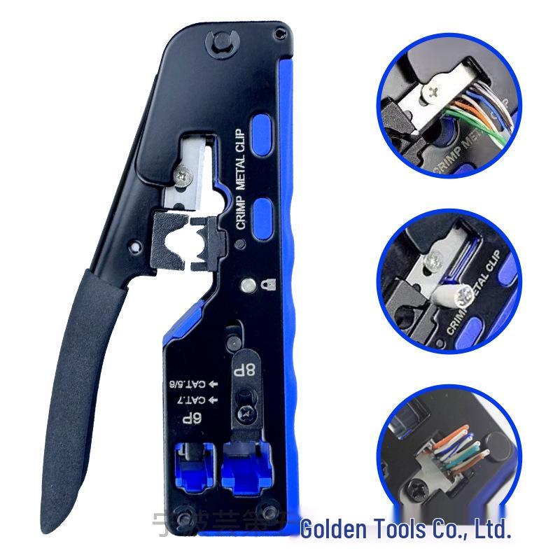 Multi-Function Category 5, 6, 7 Crimping and Wire Stripping Pliers for RJ45