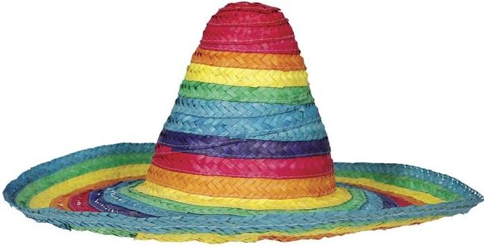 Straw Colored Mexican Hat Sombrero Mexican Party Parade