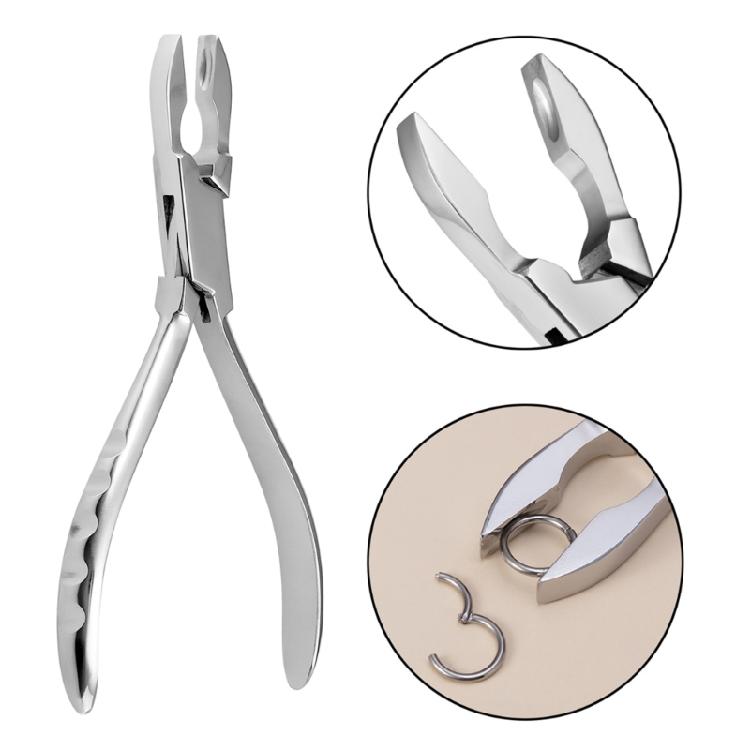 Stainless Steel Piercing Plier Jewelry Body Nose Ear Lip Rings Puncture Tool