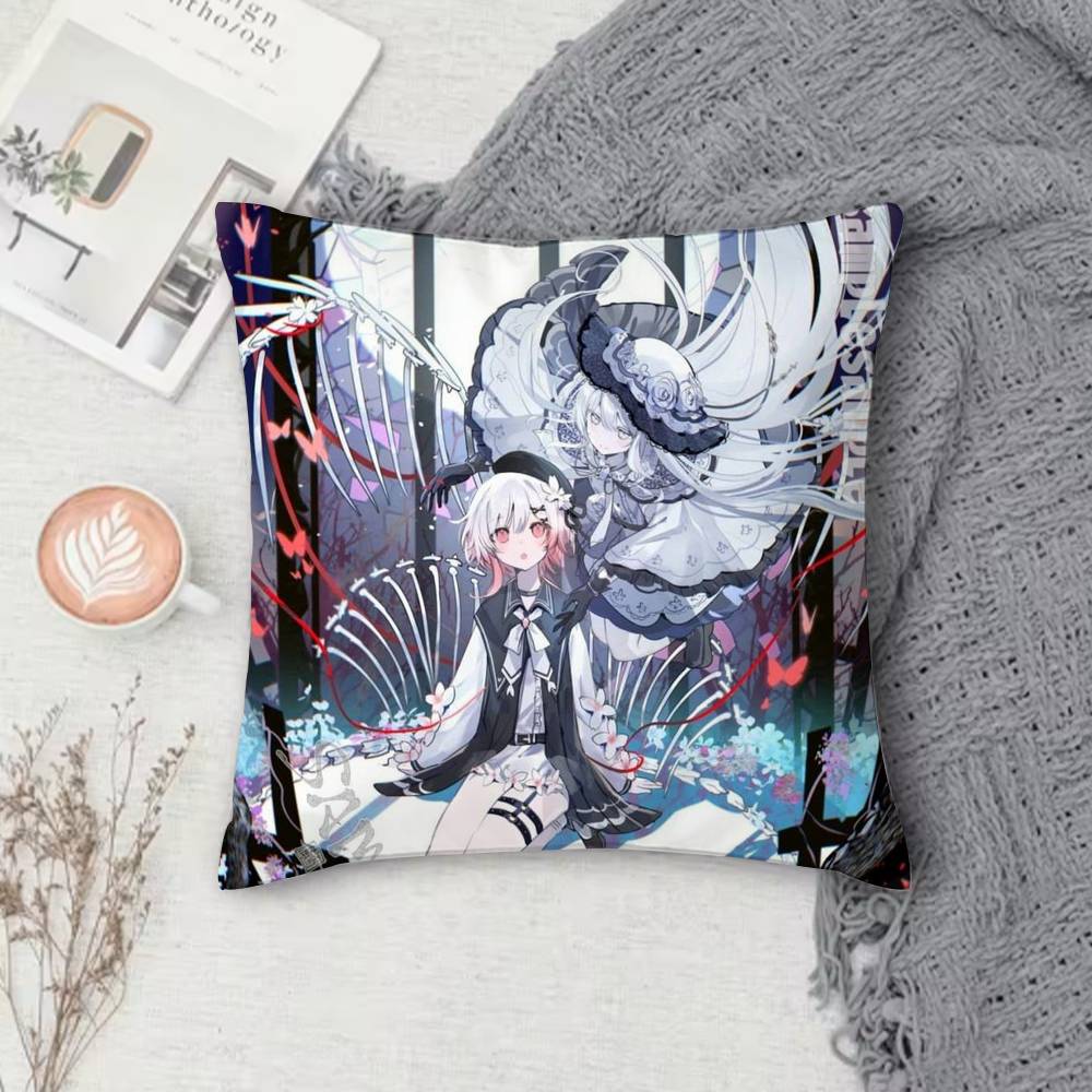 Puella Magi Madoka Magica Classic Double-Sided Printed Square Pillow Cover Decorative Cushion Cover For Sofa Bedroom Bedside