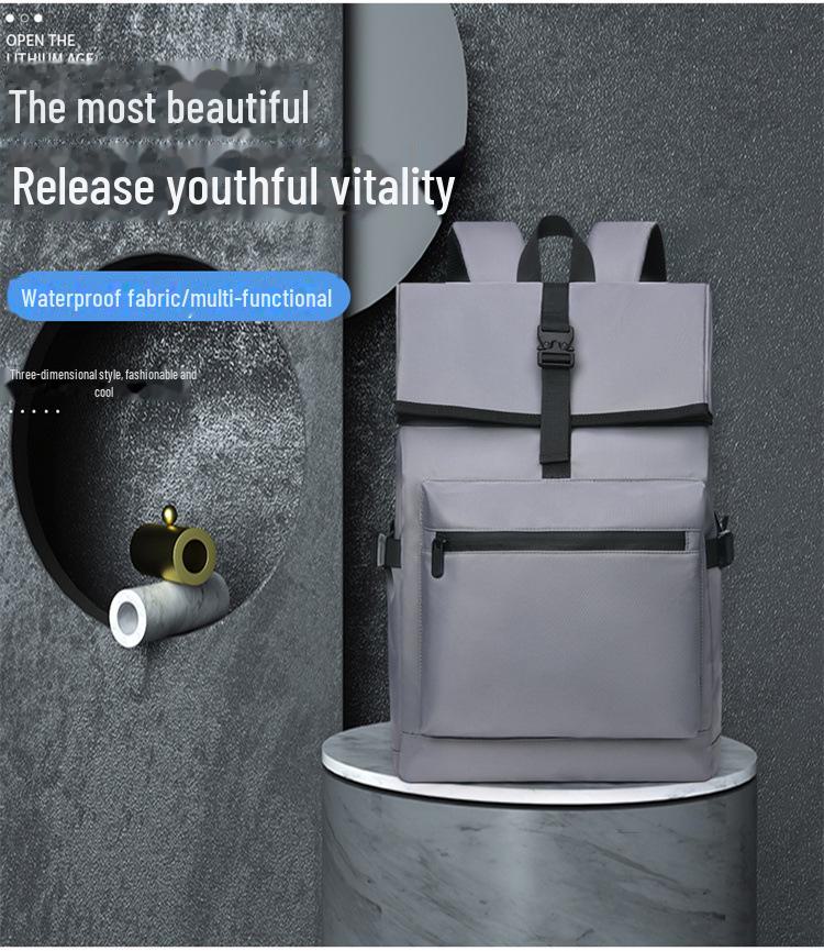 Men's Winter Splash-Proof Business & Casual Backpack: Student and Travel Friendly