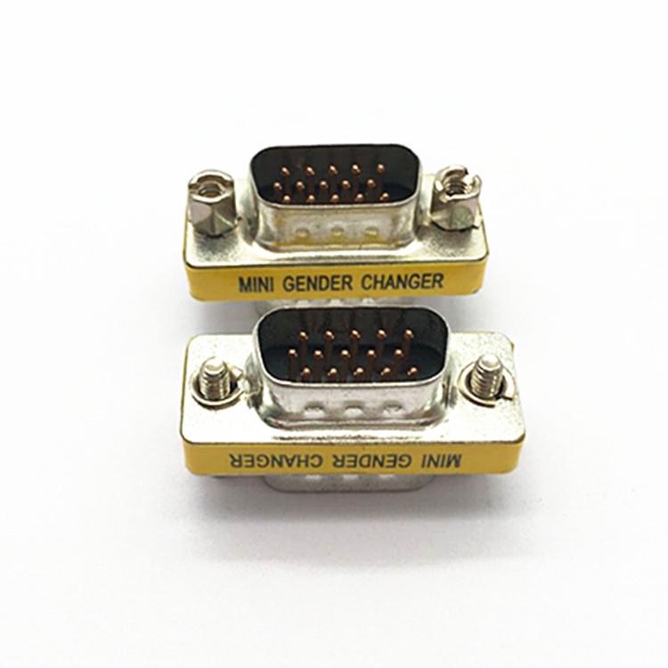 VGA Male-to-Male 15-Pin Extension Adapter Connector