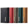 Tri-fold card bag, card cover, high-end retro PU card bag, leather case, multi-functional magnetic card bag