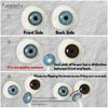 Funsachy 2Pcs Fashion Color Contact Lens For Pupils Blue Eyes 14.2mm Natural Brown Eye Lenses Beauty Green Lens Annual Cosmetics