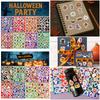 160PCS 8 Sheets Cartoon Spider Pumpkin Halloween Stickers Ghost Bat Scary Sticker  Party Supplies